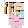 フルーヴＫ 1LDKの間取り