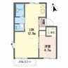 エステート日永E 1LDKの間取り