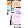 フォンターナ C 1LDKの間取り