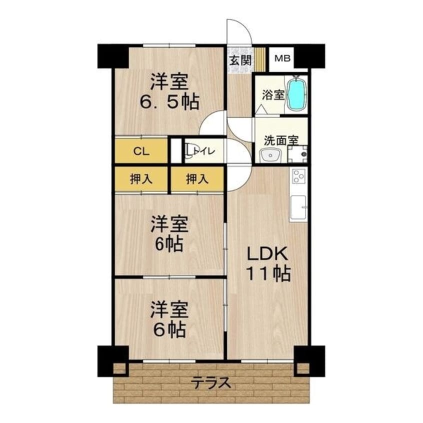 間取図 グレースマンション藤