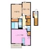 フォルビート　Ⅱ 2LDKの間取り
