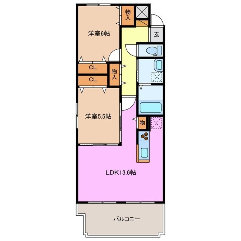 間取図 ブランニューコート