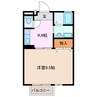 サングリーン 1Kの間取り