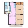 パークホーム青山　Ｆ棟 2LDKの間取り