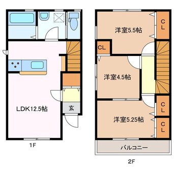 間取図 リーブルファイン下箕田