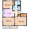 プリメーロ八王子 3Kの間取り