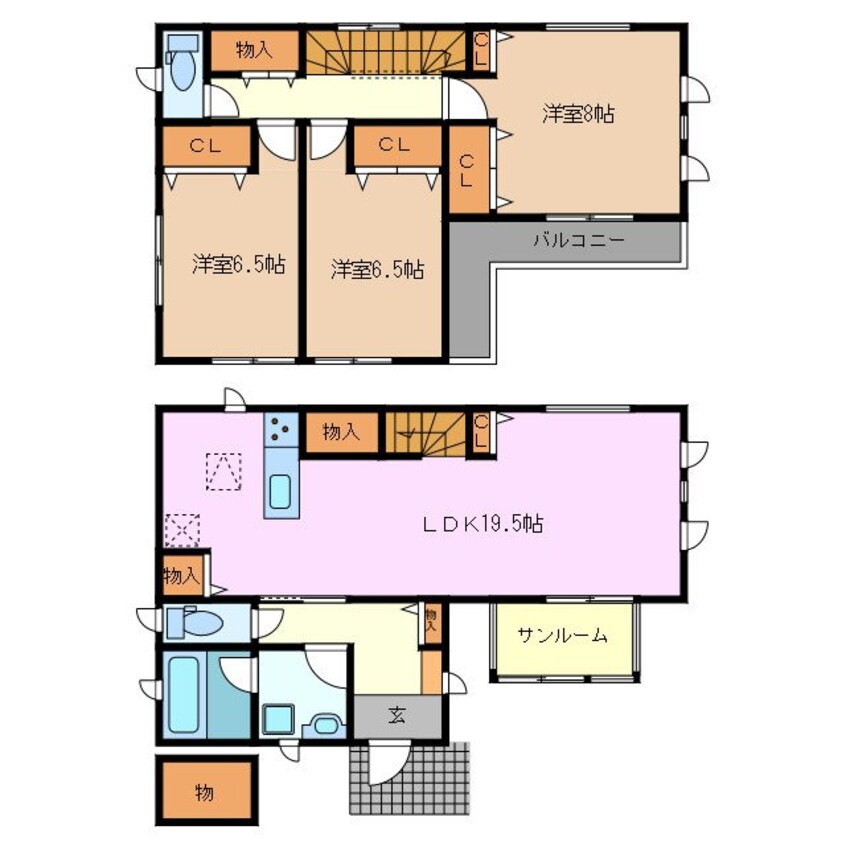 間取図 ときわ１丁目貸家