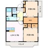 ルミエール栄 2LDKの間取り