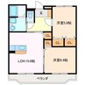 ルミエール栄 2LDKの間取り
