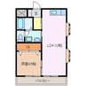 ロイヤルハイツ舞 1LDKの間取り