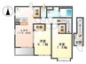 グリーンハイム川尻Ｃ棟 2LDKの間取り