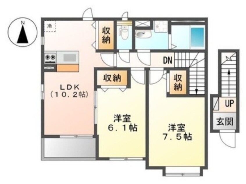 間取図 グリーンハイム川尻Ｃ棟