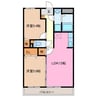 ユーミー川島 2LDKの間取り