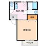 ハイムJ 1DKの間取り