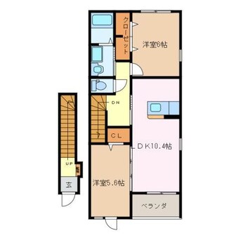 間取図 ボン　マルシェ　キャトル