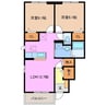 クレマチス　Ｂ棟 2LDKの間取り