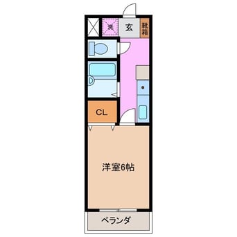 間取図 パルテンザ松阪２