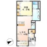 Ｈｉｌａｒｉｏｕｓ１４１ 1LDKの間取り