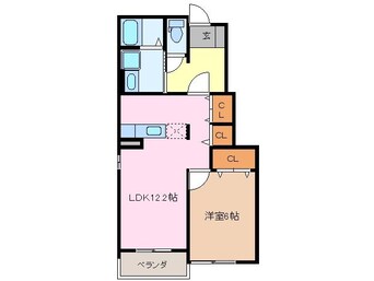 間取図 インプレスＫＭ　Ｂ棟