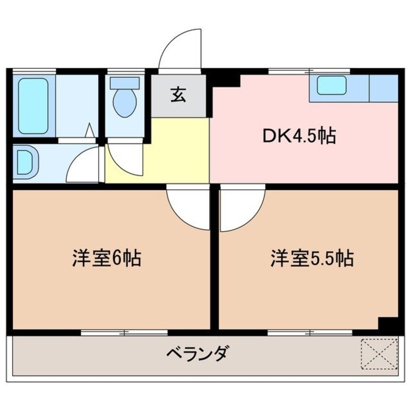 間取図 テナント山本　Always8