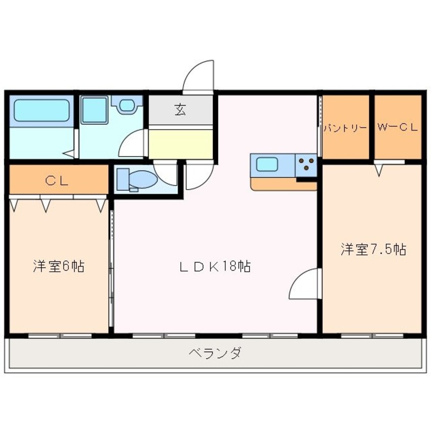 間取図 メゾンママ　１