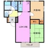 アーバンスクエアＣ 2LDKの間取り