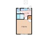 プラザイン10 1Kの間取り