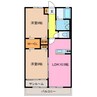 アフィニティーⅡ 2LDKの間取り