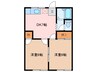 久世ハイツ　パートⅠ 2DKの間取り