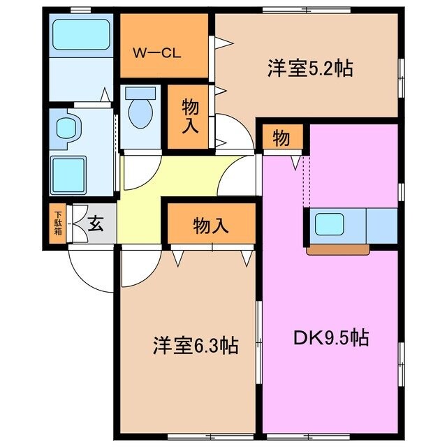 間取り図 サンガーデン上川　Ｃ棟
