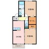 Ｔｒｏｉｓ　Ｊｏｕｒｓ　Ⅲ 2DKの間取り