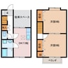 ブレスイコイ荘 2DKの間取り