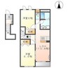 エルシオン 2LDKの間取り
