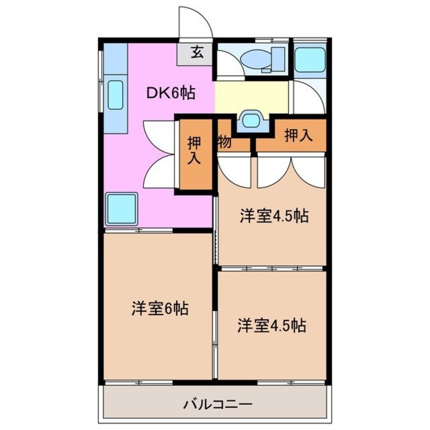 間取図 ユーロハイツ
