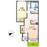 エルシャトーⅢ 1LDKの間取り