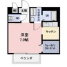エスポワール 1Kの間取り