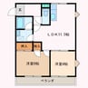 カプレーナ松阪 2LDKの間取り