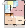 カプレーナ松阪 2LDKの間取り