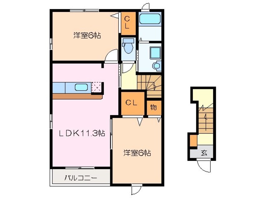 間取図 メゾン・オーブ　Ｂ棟