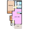 ＳＵＮ　ＰＲＥＳＳ　Ｂ 1LDKの間取り