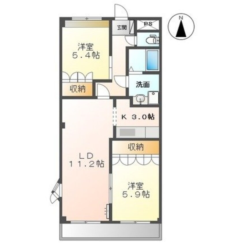間取図 アシューレＣ