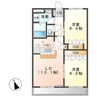 ハイムフローラ 2LDKの間取り