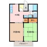 光ヶ丘コーポ北山Ｂ 2Kの間取り
