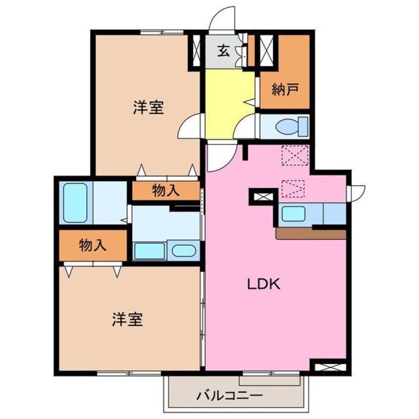 間取図 ドリーム・２１　Ａ棟