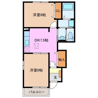 間取図 ポン・プラータ　Ａ