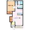 マシェリ 1LDKの間取り