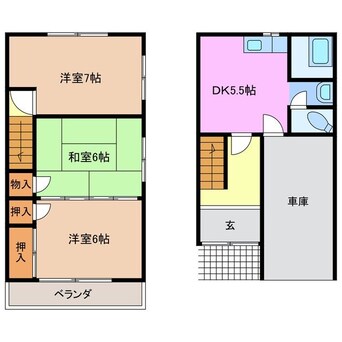 間取図 マエノヘタビレッジ