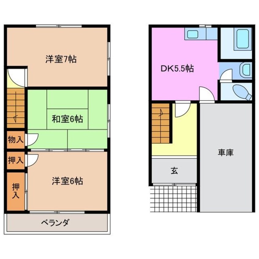 間取図 マエノヘタビレッジ