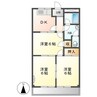 リバーハイム 3Kの間取り