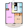 リベルテ 1LDKの間取り